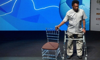 Pelé en un acto del pasado lunes.