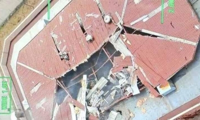 Equipo antiexplosivos de la Policía Nacional de Ecuador realiza detonación controlada del dron 
