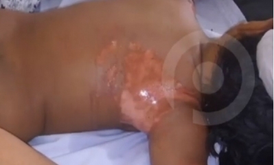 El bebé se encuentra internado en el hospital/Foto. Captura de pantalla