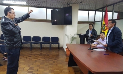 Vladimir Sánchez, fue posesionado por el ministro Coca/Foto: RRSS