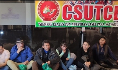 La Csutcb en la huelga de la ALP. 
