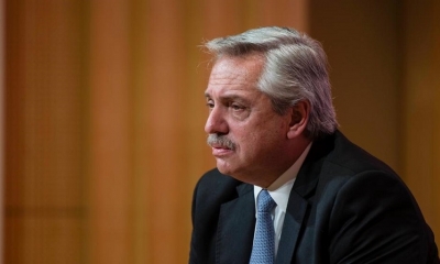 El presidente argentino, Alberto Fernández