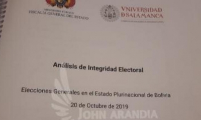 Parte del informe de la Universidad de Salamanca. FOTO: Jhon Arandia