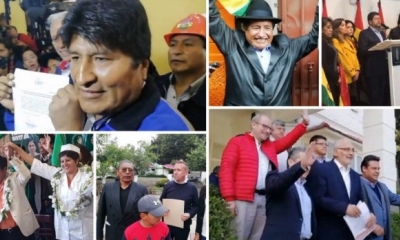 Algunos de los candidatos a la presidencia.