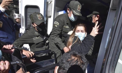 La expresidenta Jeanine Áñez es trasladada a un hospital (archivo). | APG