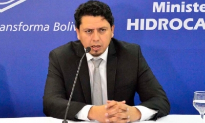 Óscar Barriga, presidente de  YPFB/Foto. RRSS