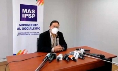 Captura de pantalla: Luis Arce Catacora