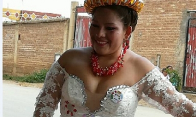 La víctima en vida,bailaba en la morenada Central/Foto. RRSS
