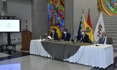 Varios ministros presentan el Programa Nacional de Reactivación del Empleo. | Daniel Miranda / @APGNoticiasBo