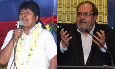 Evo Morales y Roberto Aguilar/Foto. Kandire