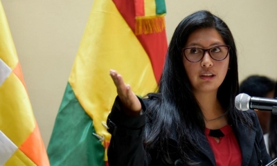 La alcaldesa de El Alto, Eva Copa. 