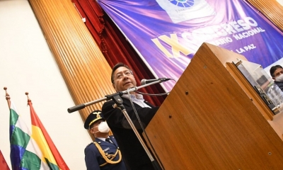 El  presidente Luis Arce 