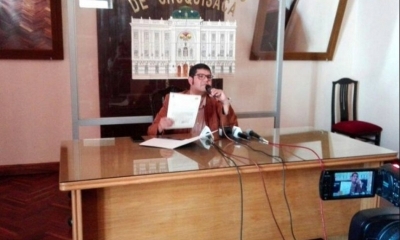 El secretario de Hidrocarburos y Energía de la Gobernación de Chuquisaca, Felipe Molina. 