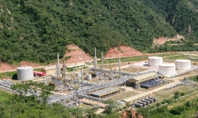 Campo petrolero en el departamento de Tarija