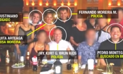 La foto que causó un escándalo policial/Foto. RRSS
