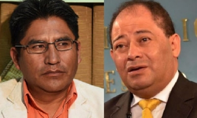 Félix Patzi y Carlos Romero/Foto. Kandire