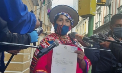  la exlegisladora del Movimiento al Socialismo (MAS) Lidia Patty