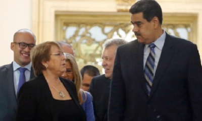 Nicolás Maduro y Michelle Bachelet/Foto. RRSS