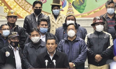 los dirigntes de pacto de unidad, califican de traidor a Eduardo del Castillo 