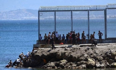 Foto: Archivo: Los inmigrantes aprovecharon la densa niebla de la pasada noche para intentar cruzar