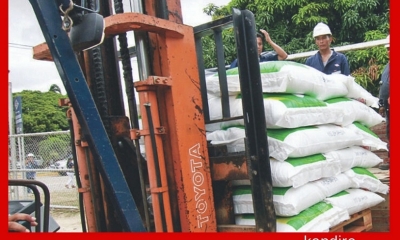 La producción del fertilizante que está estocado en un almacén. Foto: ABI
