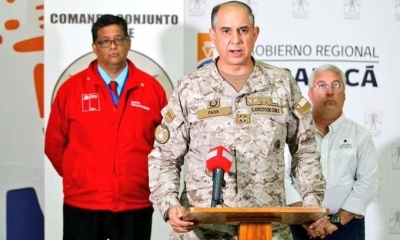 El general Guillermo Paiva, jefe de la defensa chilena en Tarapacá