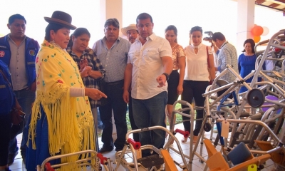 Ferrier, destacó la entrega del equipamiento médico y para fisioterapia que beneficiará a toda la población.