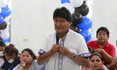 Evo Morales promueve la campaña de candidatos de mas 