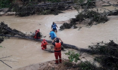 El rescate del cuerpo se produjo la mañana de este lunes. Foto: EL DEBER