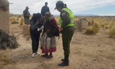 Así fue rescatada la señora Valentina/Foto. NDI