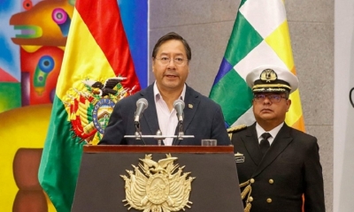 El presidente Luis Arce