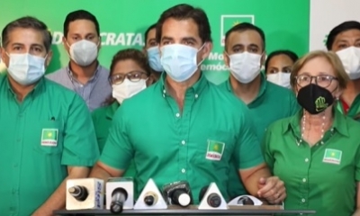 Demócratas en conferencia de prensa/Foto. Captura de pantalla