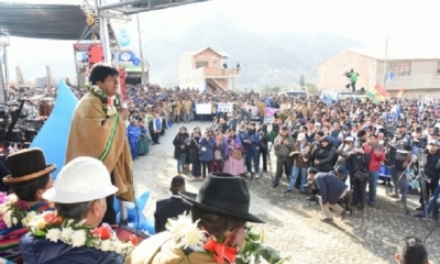El presidente Evo Morales
