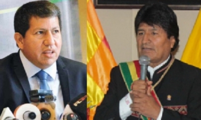 Luis Alberto Sánchez y Evo Morales/Foto. Kandire