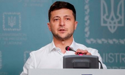 El presidente de Ucrania, Volodímir Zelenski.
