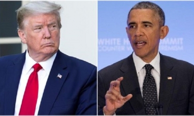 Donald Trump contesta a las críticas que le hizo su predecesor. | Fuente: EFE