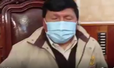 El alcalde de Potosí Jhonny Llally