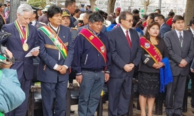 La celebración contó con la participación del presidente Evo Morales y autoridades nacionales/Foto. BTV