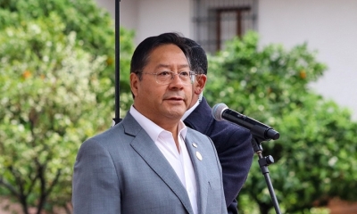 El presidente Luis Arce 
