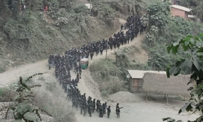 Los policías que intervinieron en el conflicto. Foto: Marco Montoya.