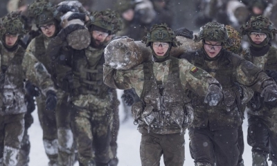Fuerzas lituanas realizan ejercicios en la frontera con Bielorrusia
