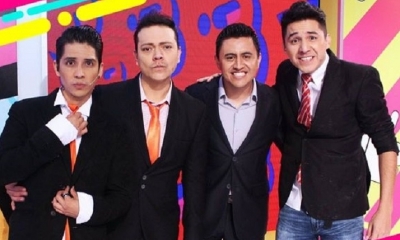 Los chicos de Bigote junto a Asbel Valenzuela. Foto: Facebook Bigote