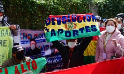 Protestas por devolución de AFP. FOTO archivo | APG