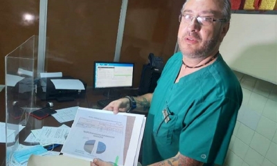 El cívico mostró la documentación presentada a la justicia.