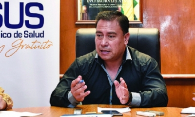 Rodolfo Rocabado, ministro de Salud/Foto. BTV