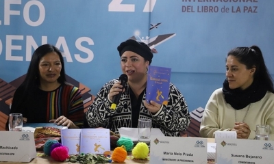 La ministra de la Presidencia, María Nela Prada.