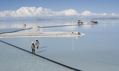 Explotación del litio en el salar de Uyuni. | ABI