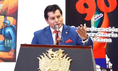 Mendoza es presidente de la Confederación Universitaria. Foto: CUB
