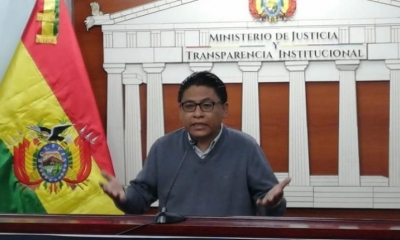 El ministro de Justicia, Iván Lima. | ABI