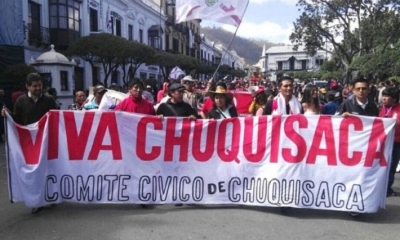Foto/ Archivo: El Comité Cívico de Defensa de los Intereses de Chuquisaca 